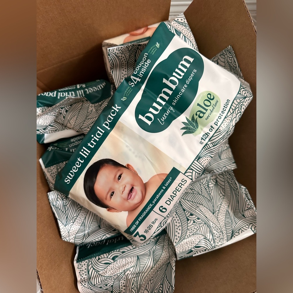 Bum Bum Aloe Diapers Trial Pack (10 packs)